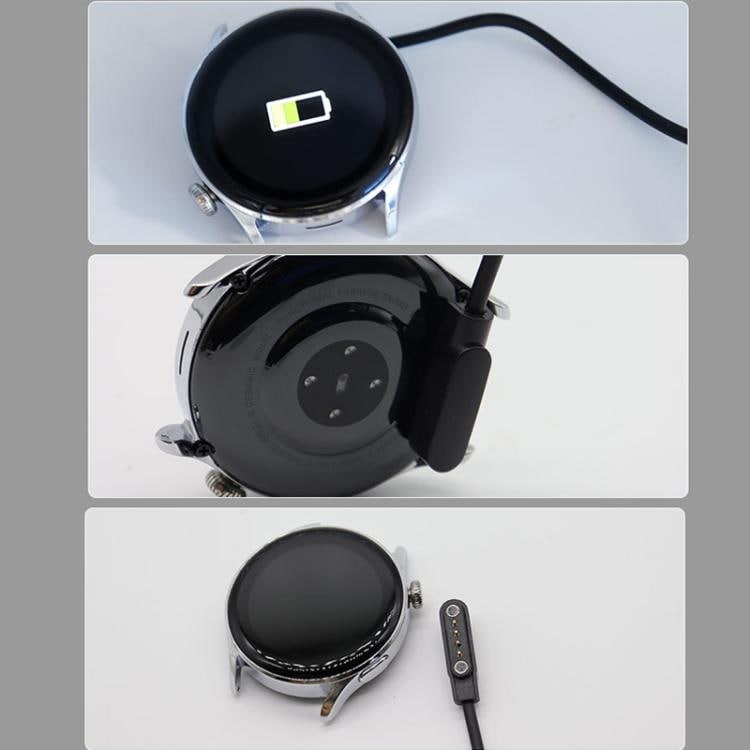 Magnetisk USB-ladekabel til smartklokker 60 cm – Svart