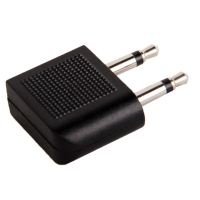 3,5 mm adapter for hodetelefonkontakt for fly