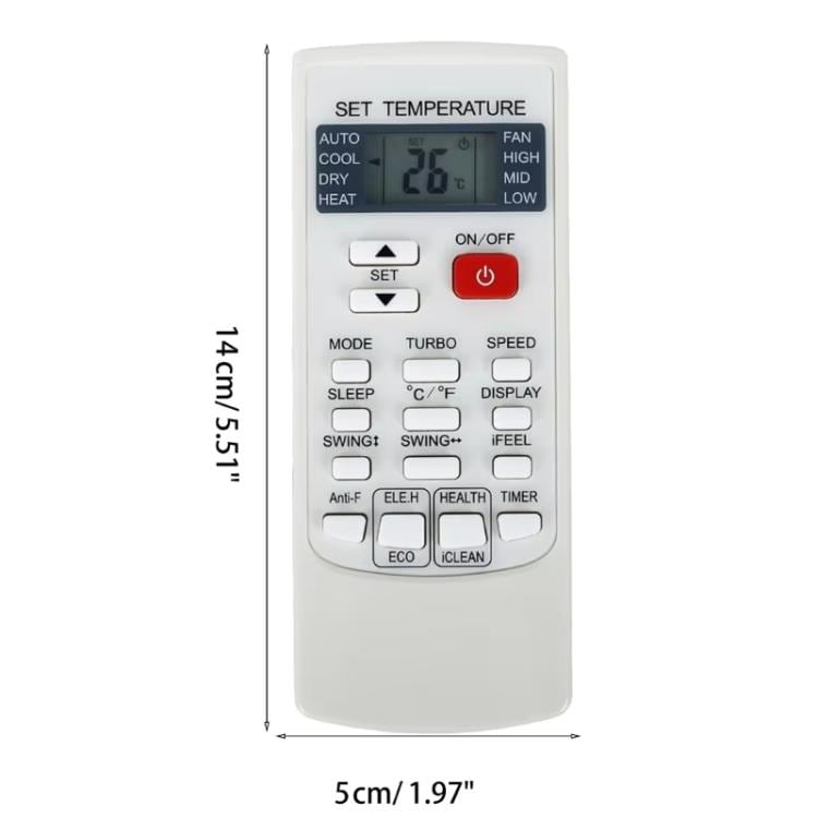 Fjernkontroll YKRH102 YKR-H/102E til AUX Klimaanlegg