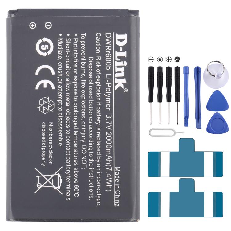 Batteri for D-Link BM600 DWRr600b DWRr600b 2000mAh