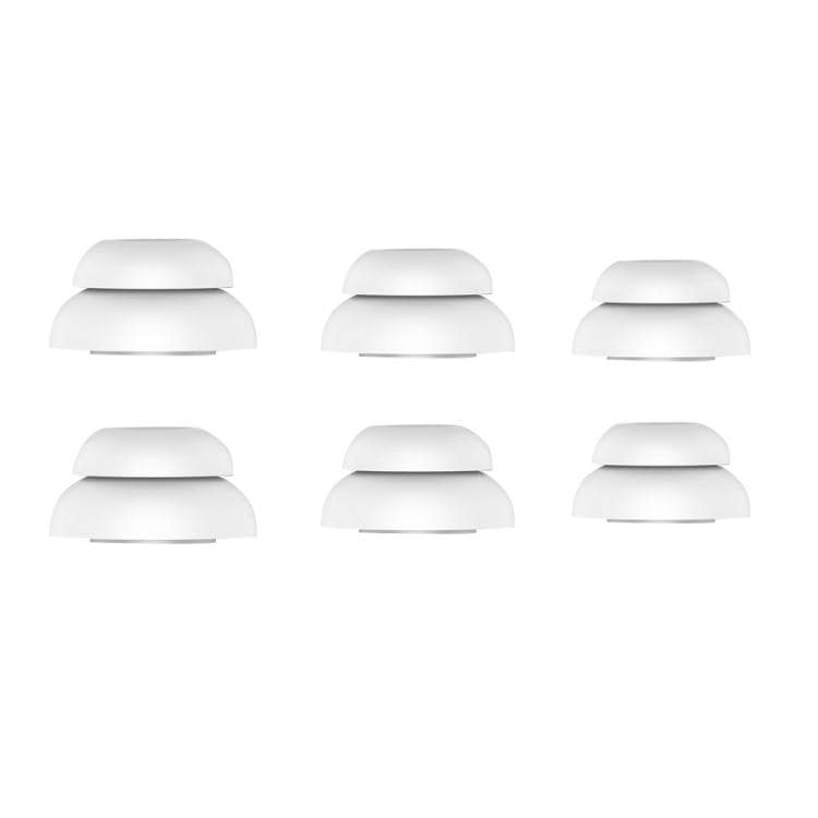 Silikonputer for AirPods Pro / Pro 2 størrelse: S+M+L - Hvit