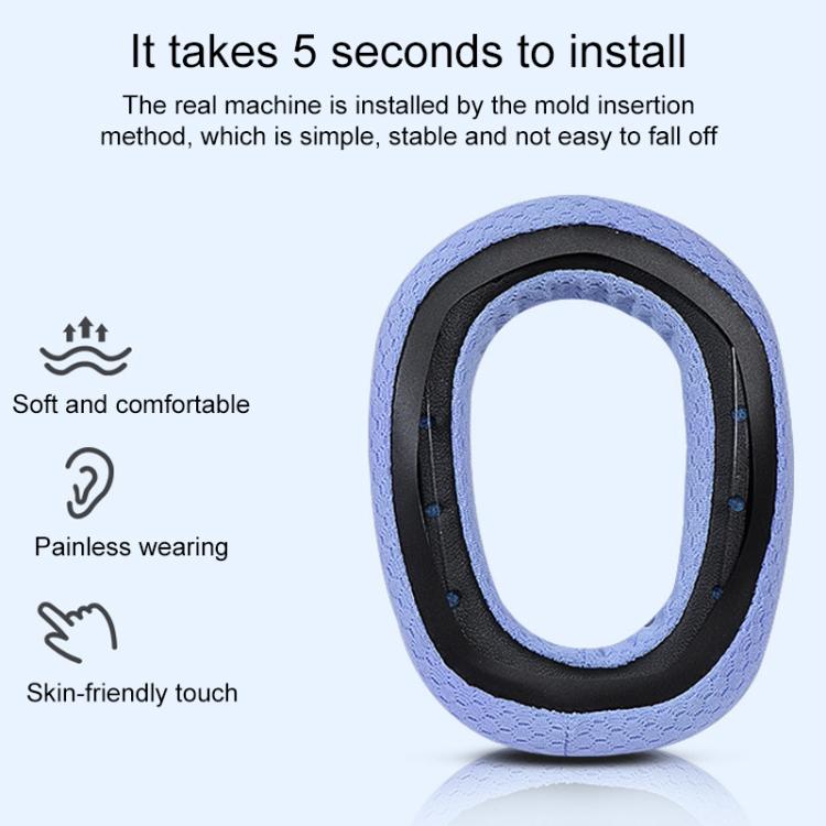 Myke øreputer for Logitech G435 - Svart