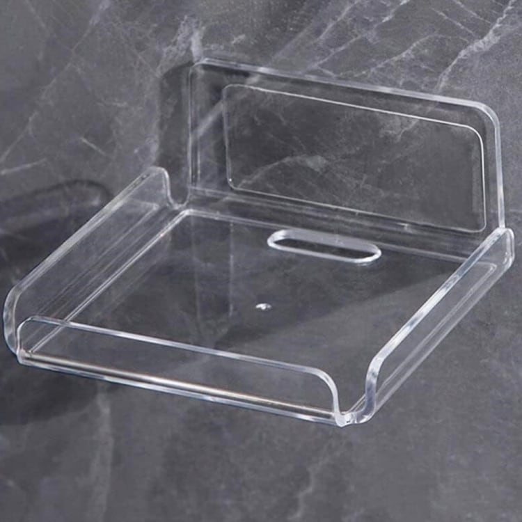 Vegghyller i gjennomsiktig plast 10,2x10,2x4,5 cm, 2-pk