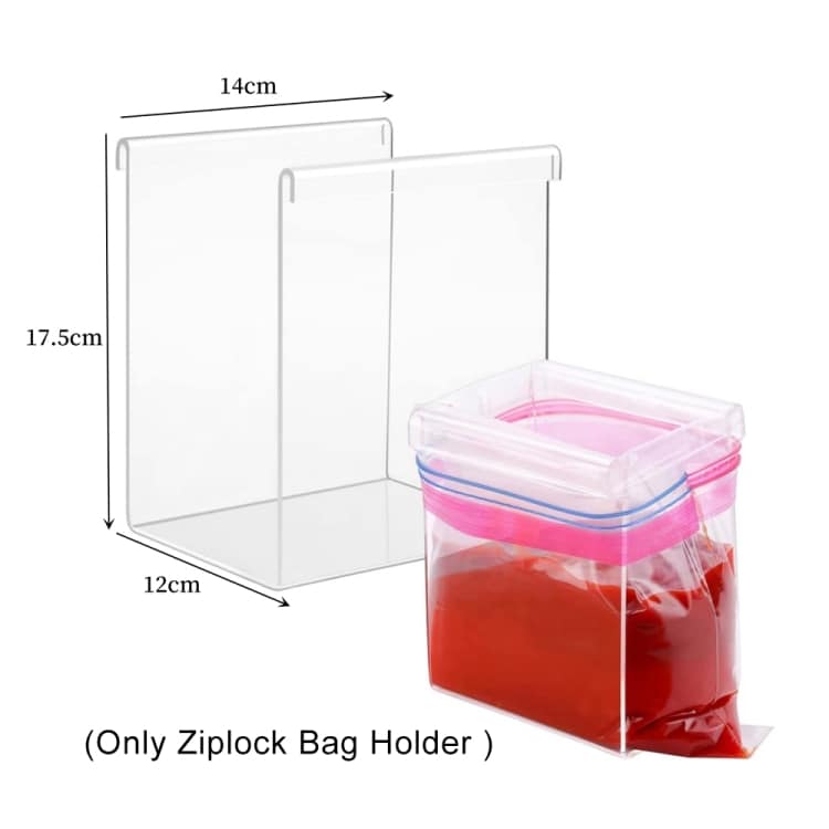 Holder for plastposer med glidelås 2-pk