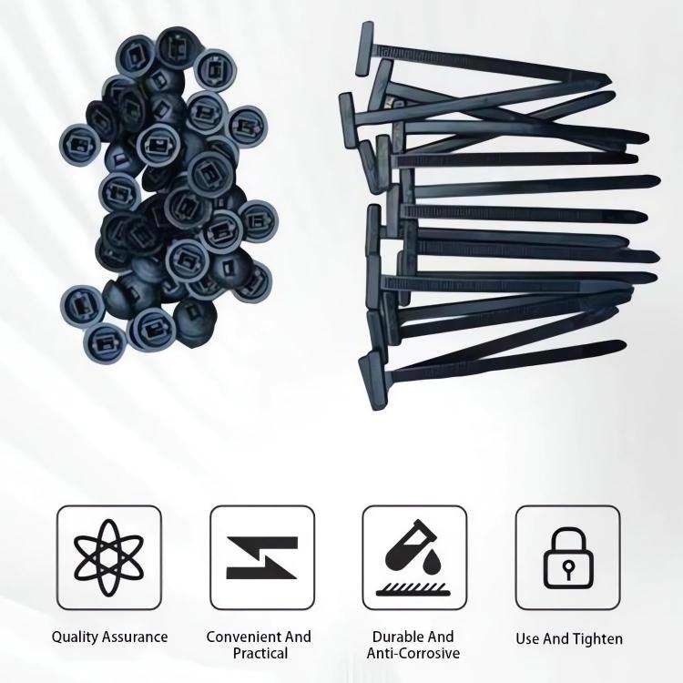 Kabelbinder 100-pk - Svart