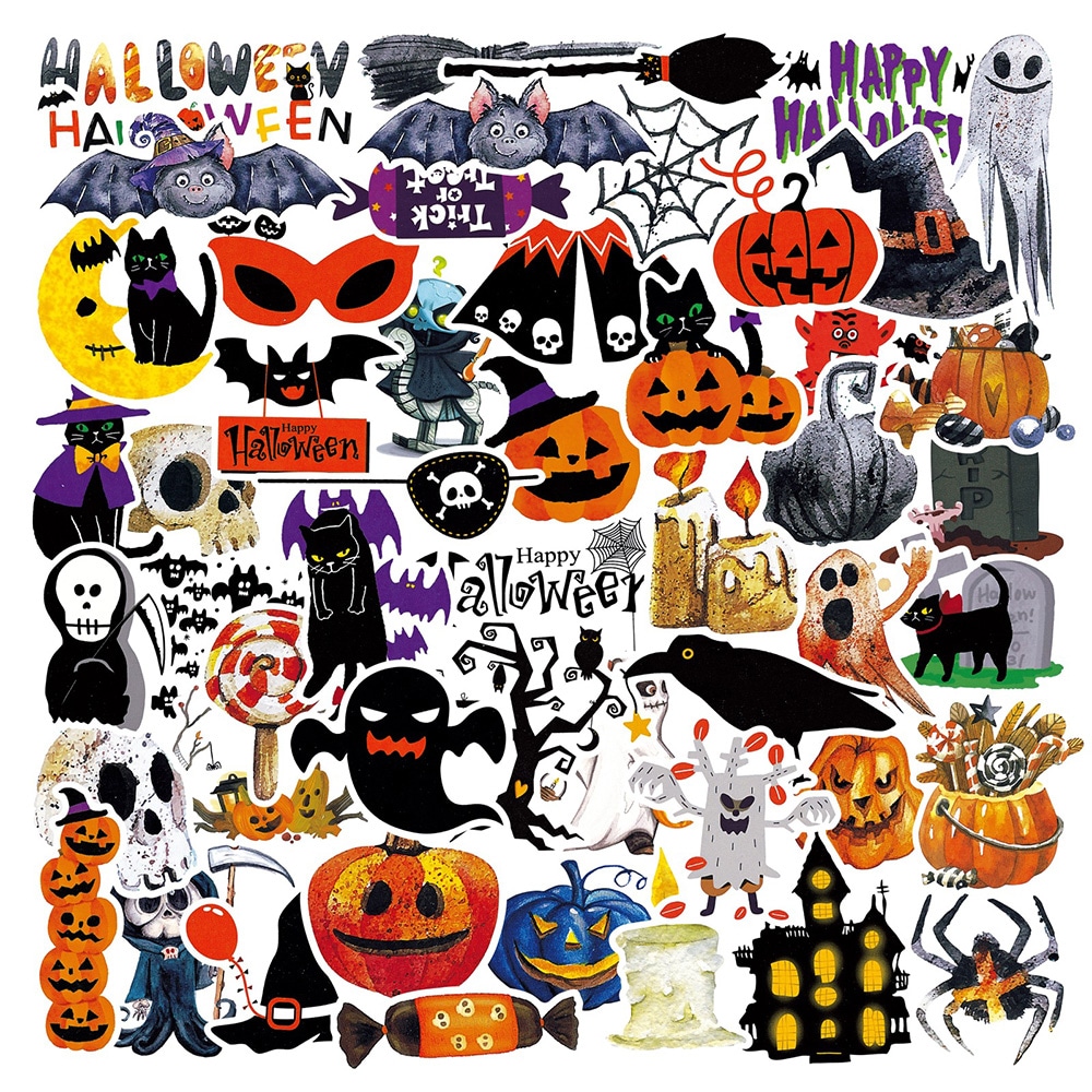 Halloween-klistremerker 51-pakning