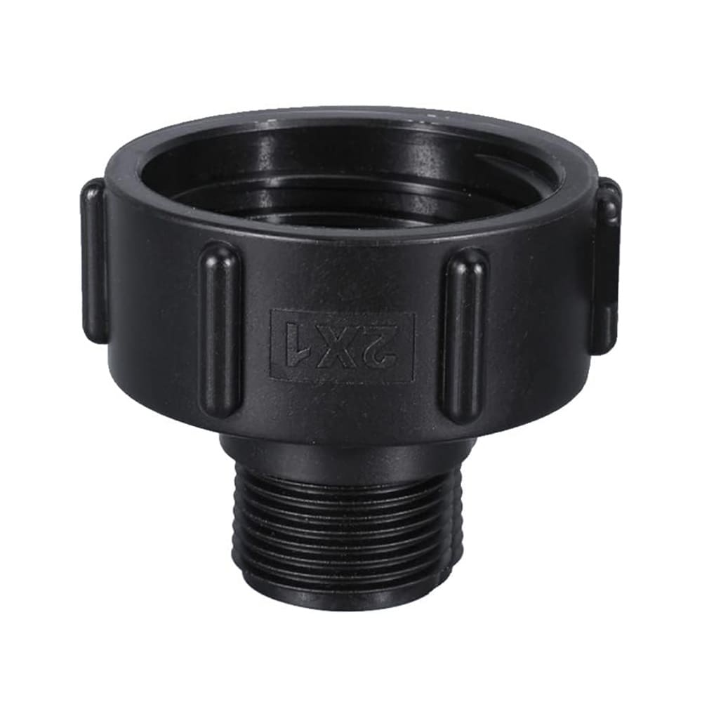 Koblingsadapter for IBC-tank S60x6mm til 1'' gjenger 2-pk