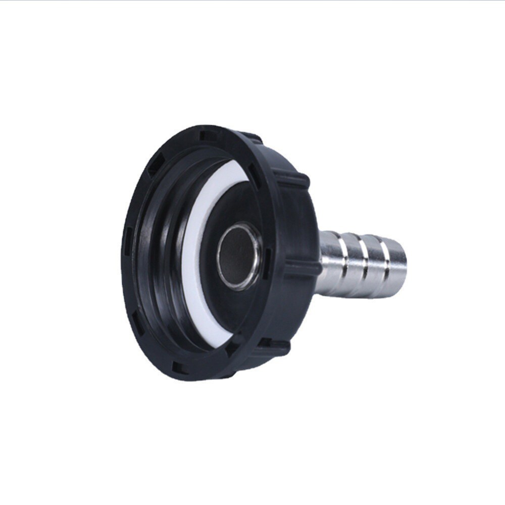 Koblingsadapter for IBC-tank S60x6 mm til 12 mm slangekobling i rustfritt stål