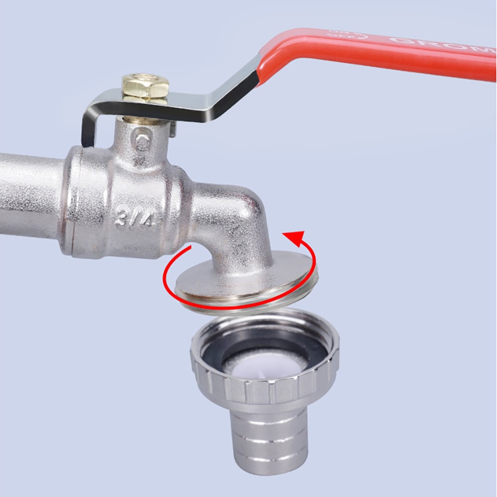 Kran for IBC-tank med 20 mm slangetilkobling