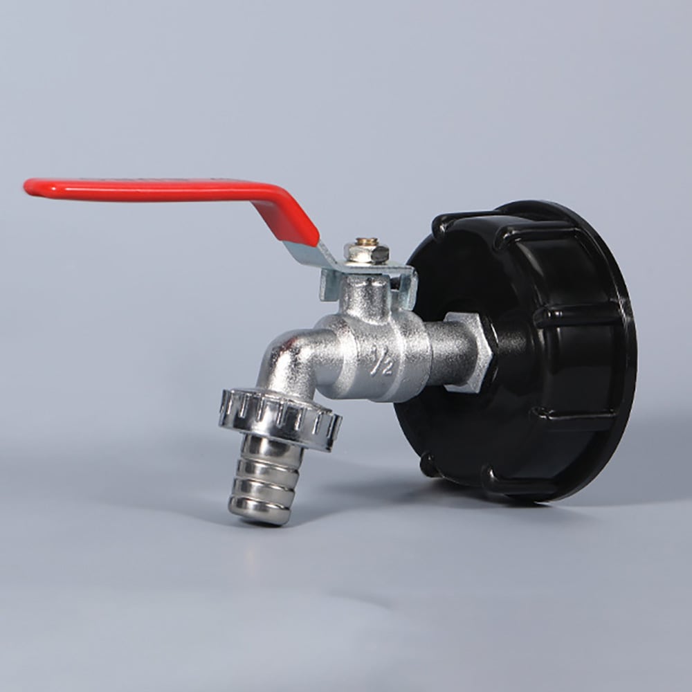 Kran for IBC-tank med 15 mm slangetilkobling
