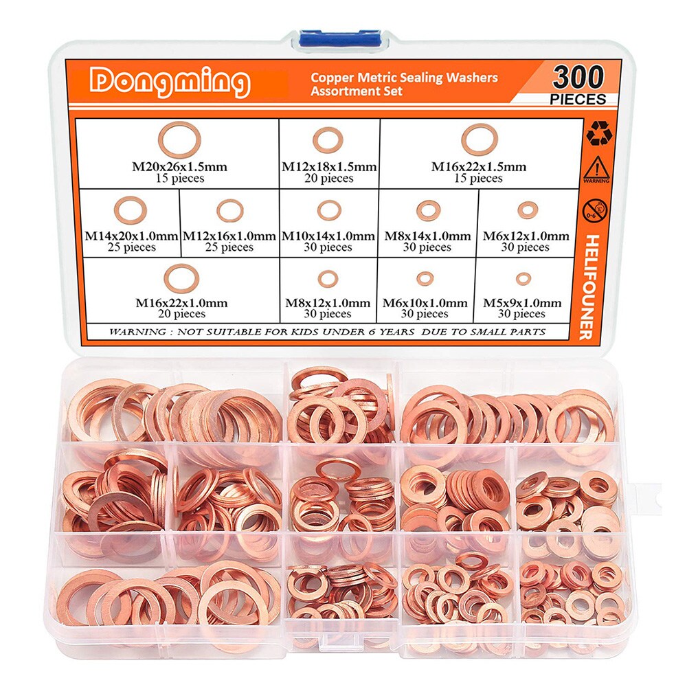 Kobberbrett 300 stk - 12 størrelser