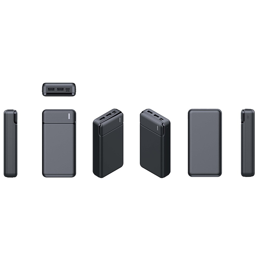 United PB2572 powerbank 20000 mAh med flere USB-utganger - Svart