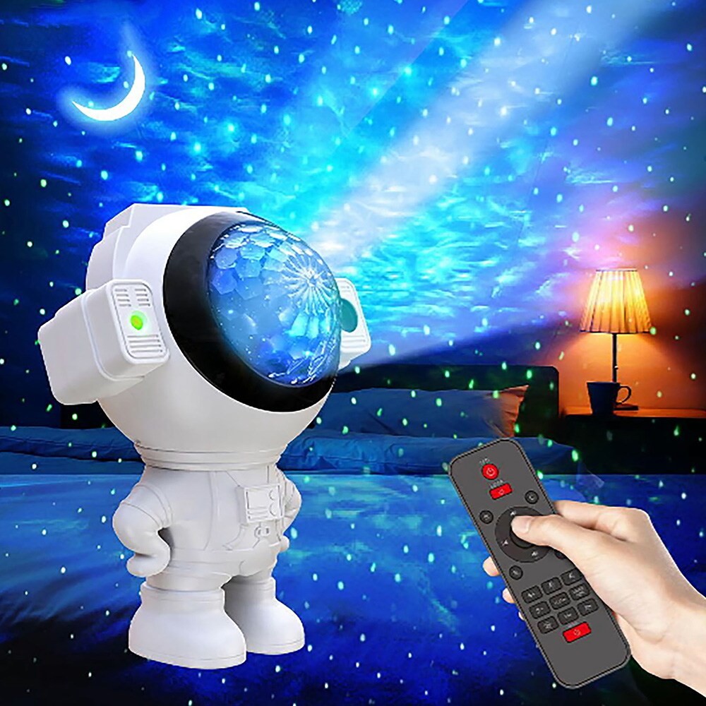 Astronaut nattlampe / stjernehimmelprojektor / galakseprojektor / lampe til barnerom