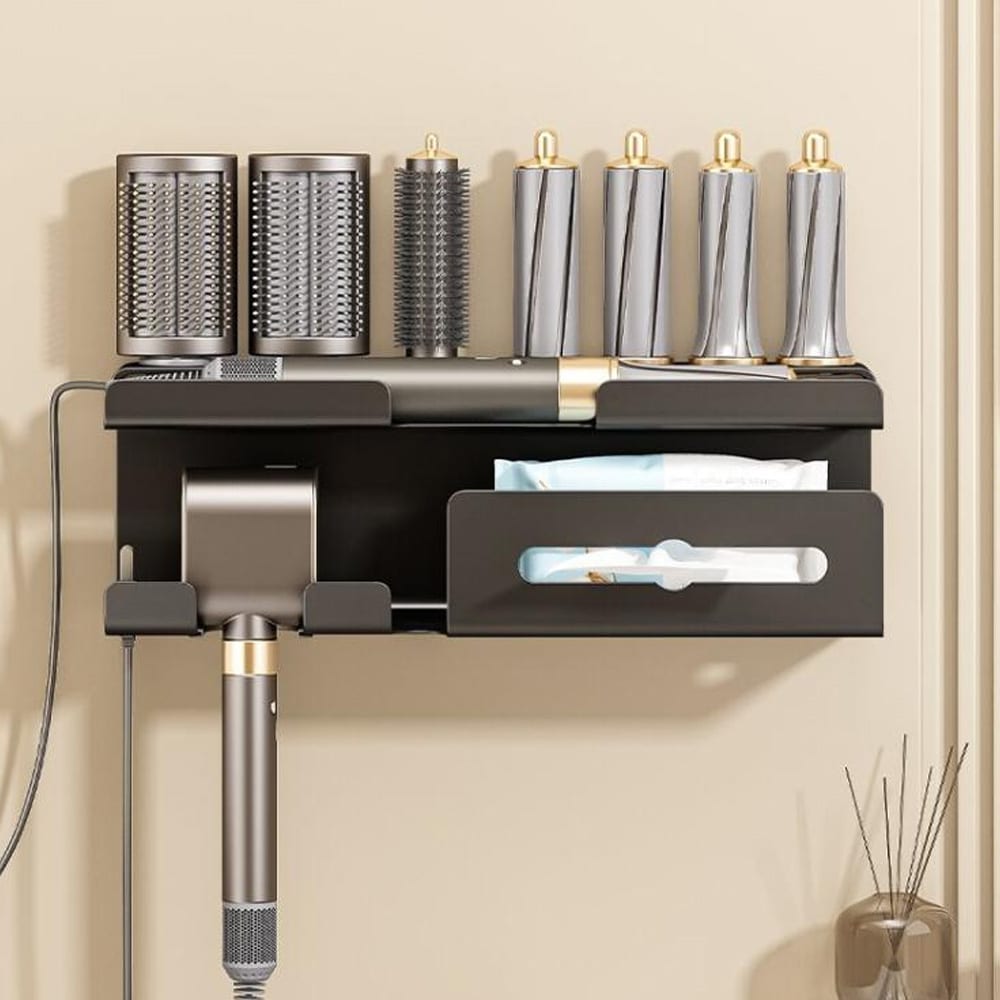 Veggbrakett for tilbehør til Dyson Hårføner HS01/05 - Svart