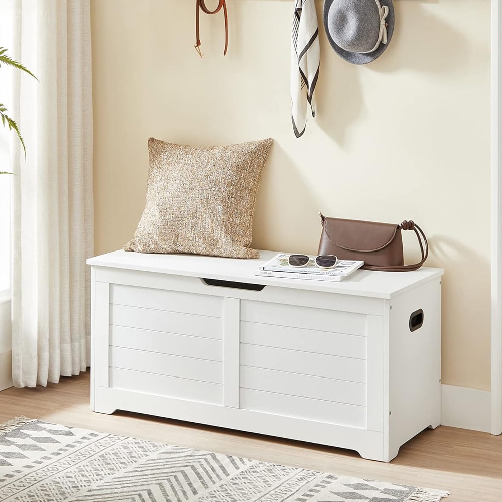 Oppbevaringsbenk / kiste 100 × 40 × 46 cm – Hvit