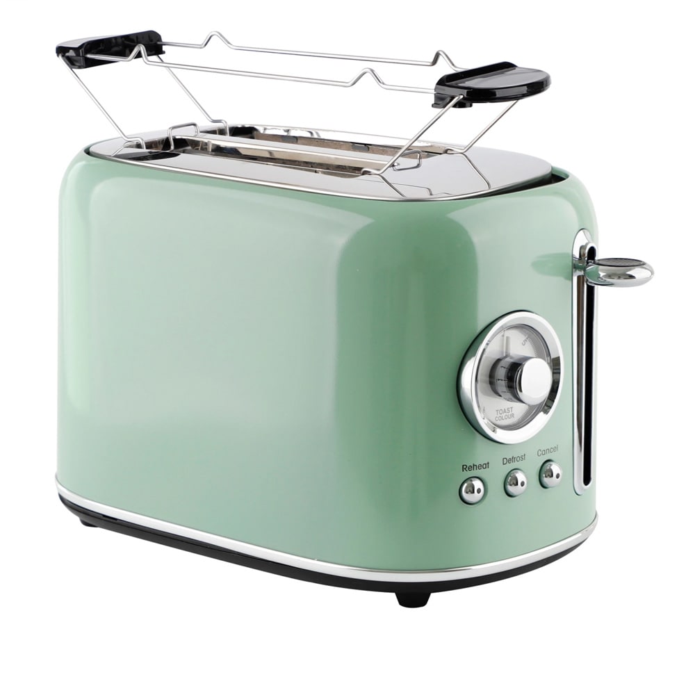 Emerio Brødrister 800W for 2 skiver - Grønn