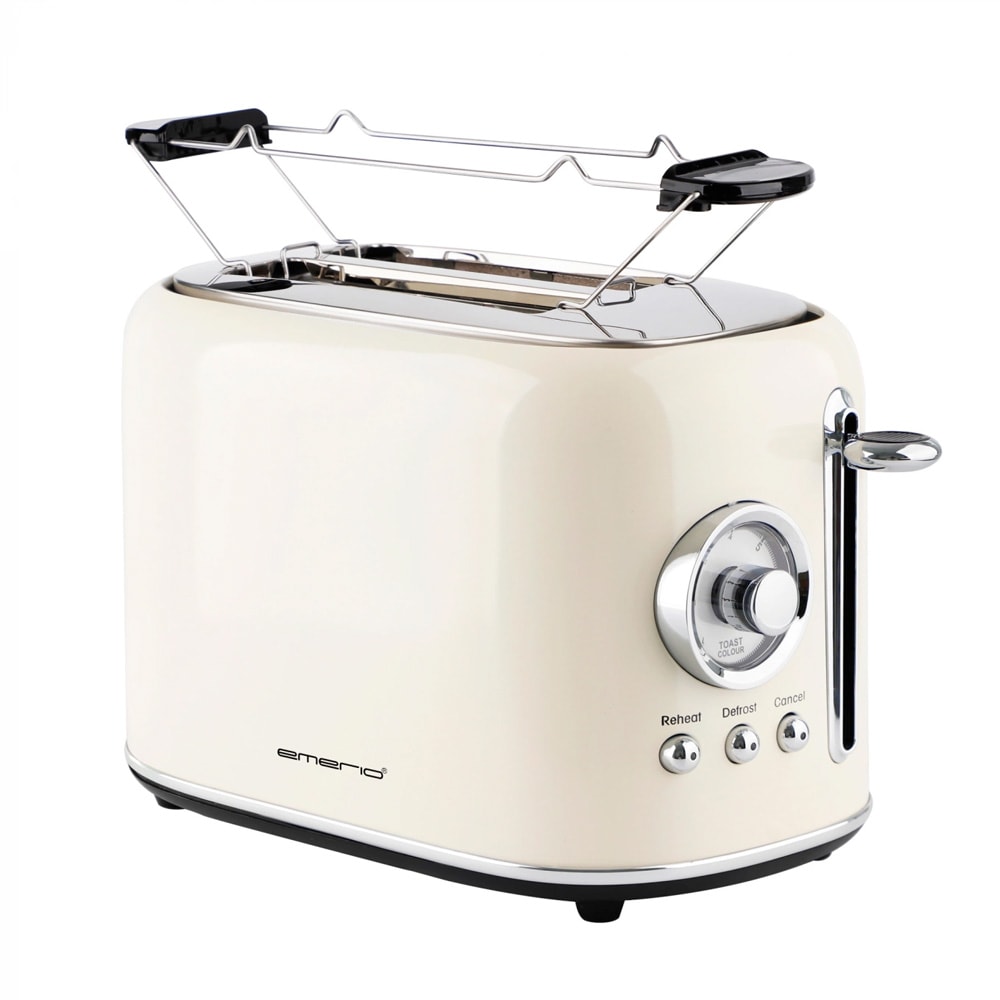 Emerio brødrister 800W for 2 skiver - Hvit