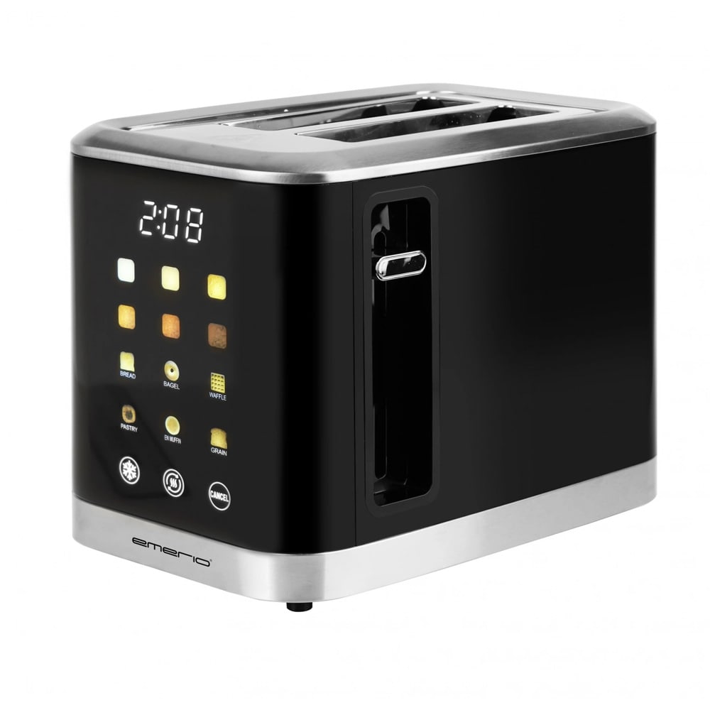 Emerio Brødrister med berøringskontroll og LED-display 800W - Svart