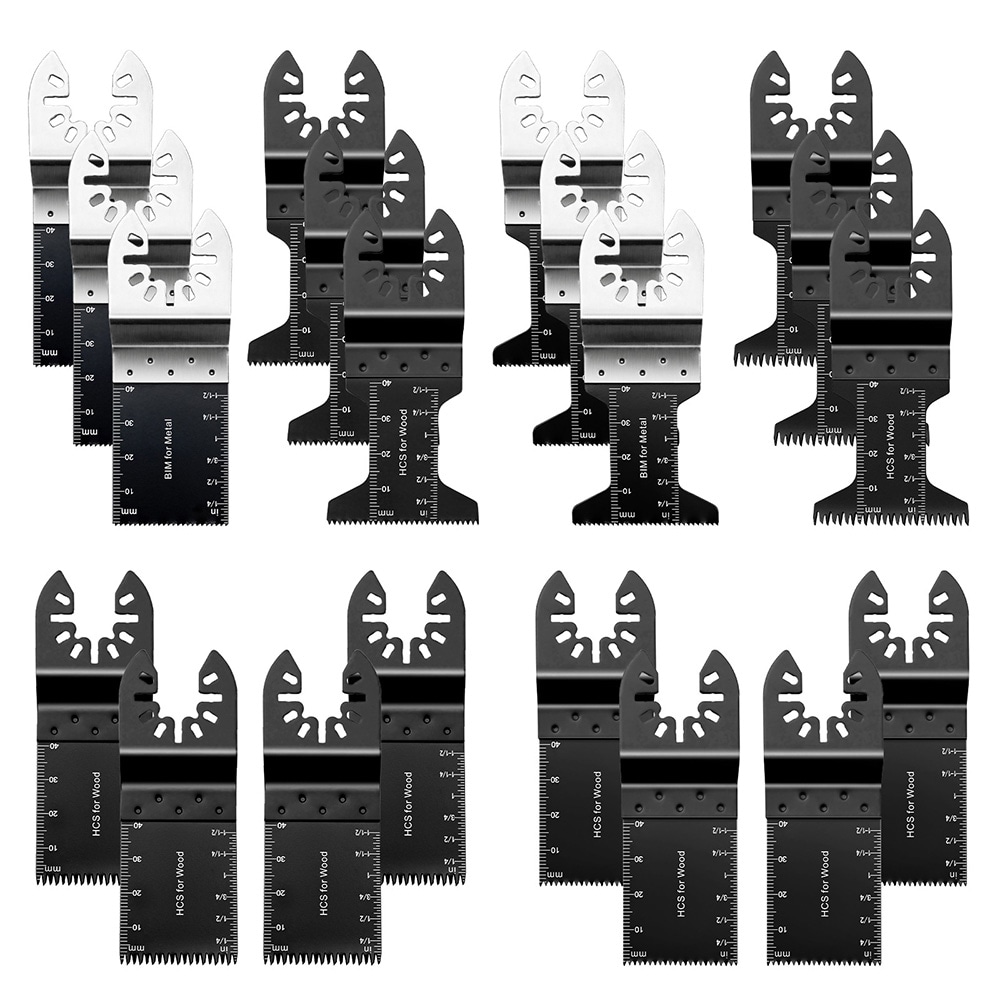 Multiverktøy-sagblad i 20-pakning - 34 og 44 mm