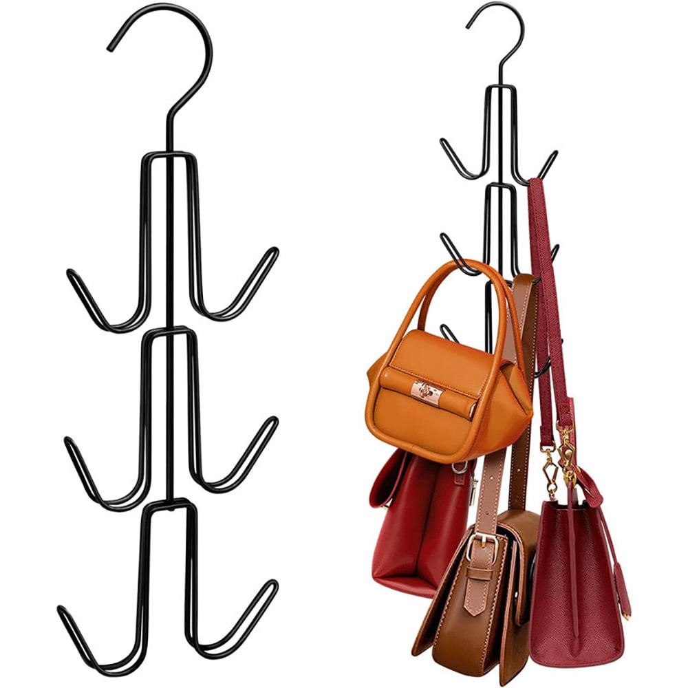Stanghengere for håndvesker 2-pakning - Svart