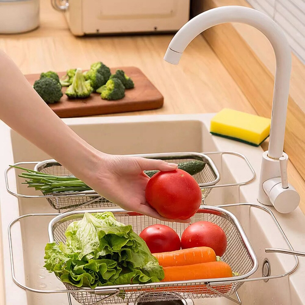 Sil i rustfritt stål 38x28x8 cm