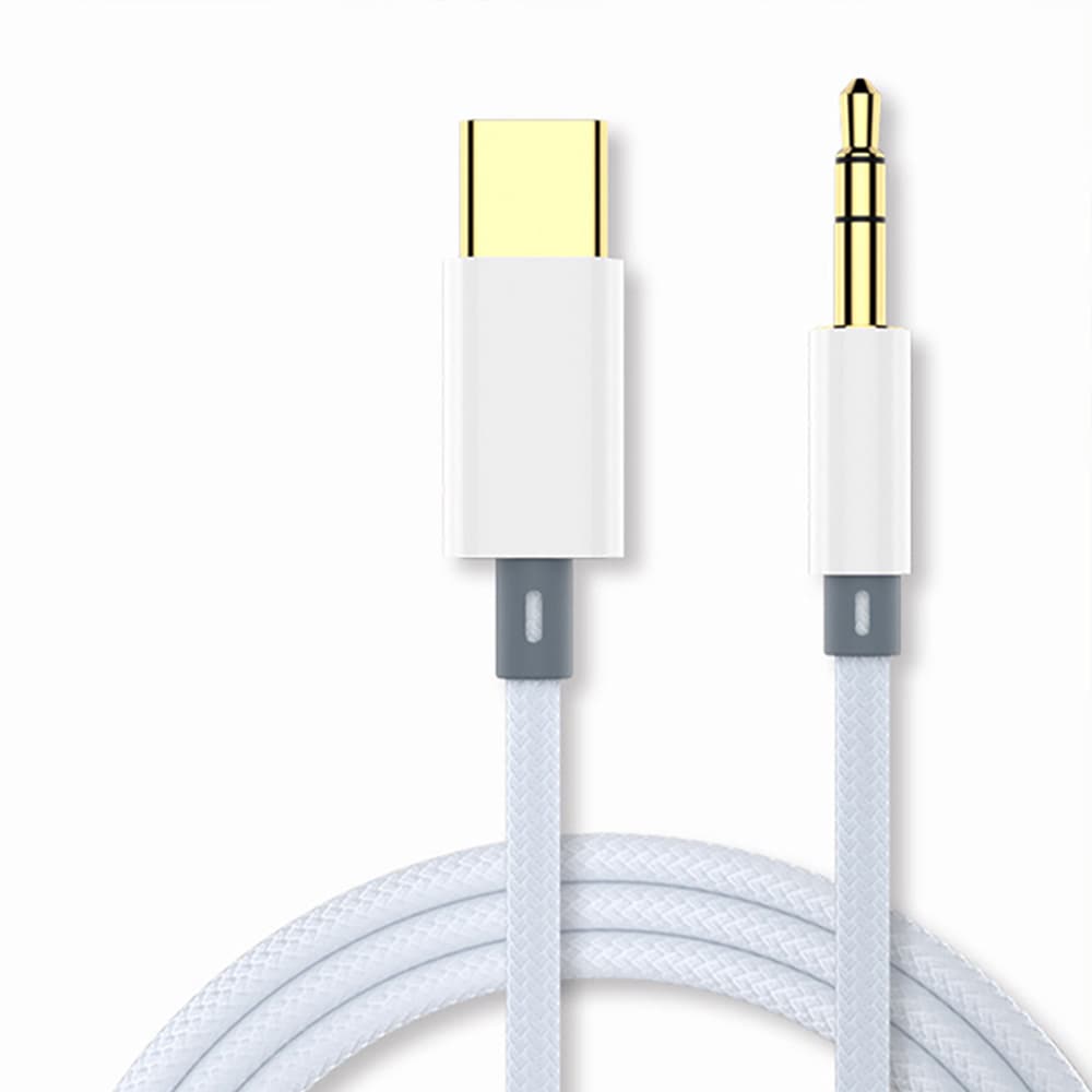 USB-C til 3,5 mm lydkabel med innebygd DAC
