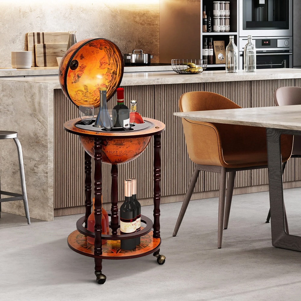 Globusbar i tre – 1500-tallsdesign