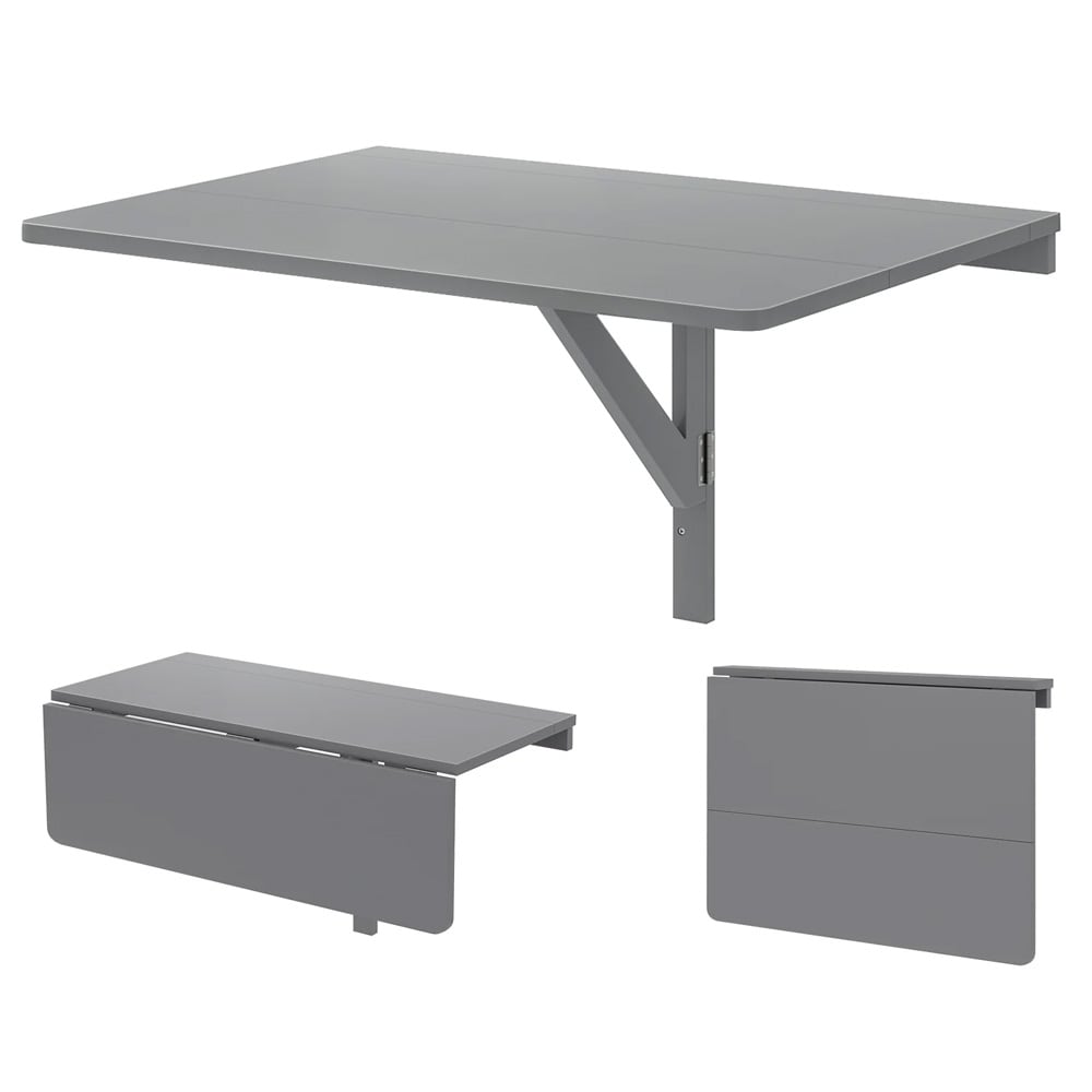 Vegghengt klaffebord 80 × 60 cm – Grå