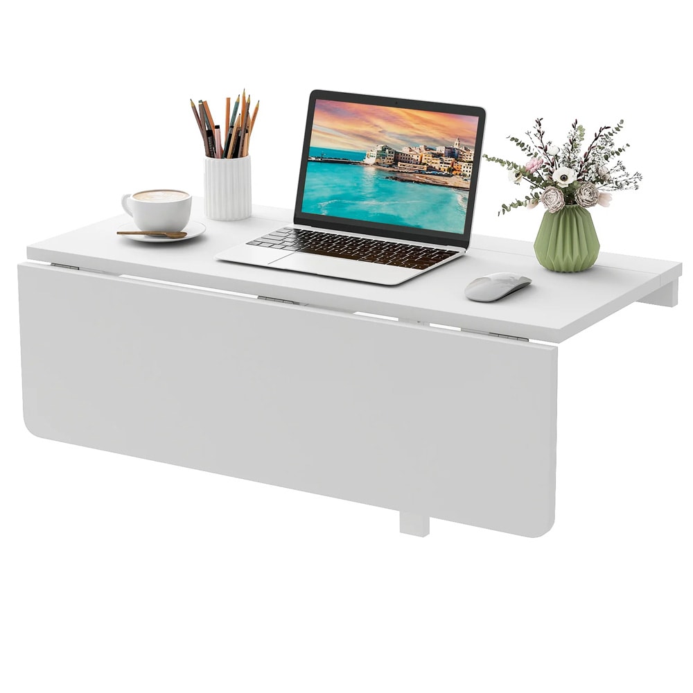 Vegghengt klaffebord 80 × 60 cm – Hvit