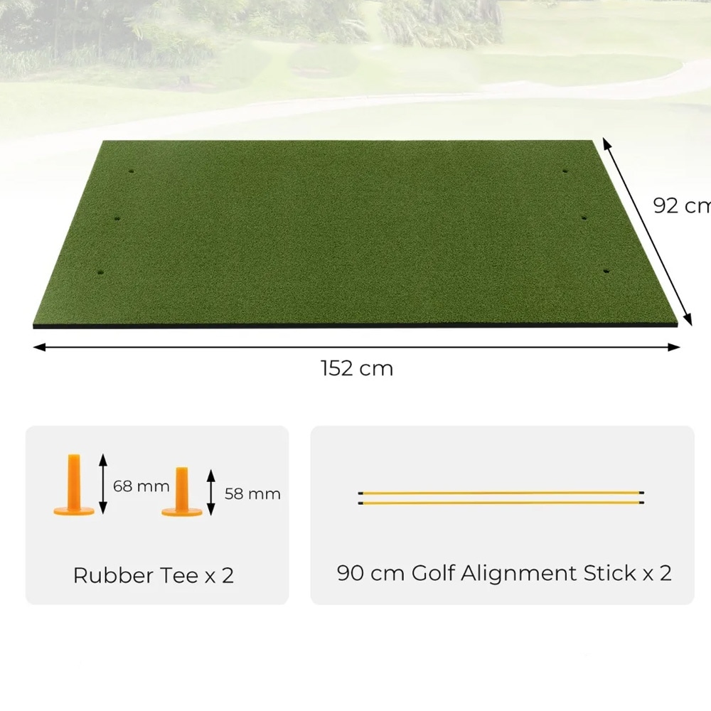 Golftreningsmatte i kunstgress 152 × 91 cm
