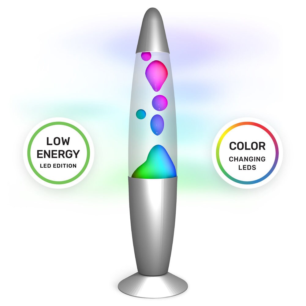 PartyFunLights Lavalampe med fargeskiftende RGB-LED