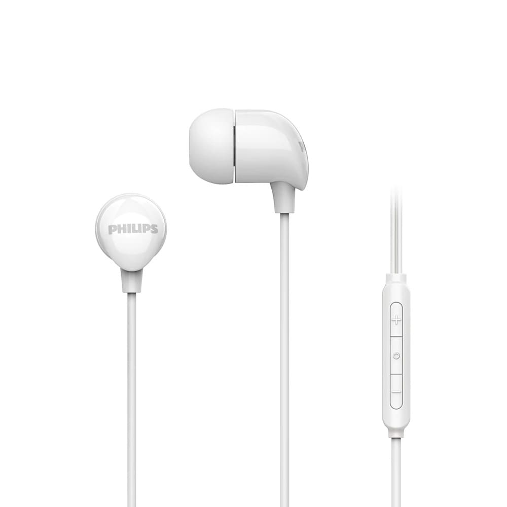Philips TAE2146BK/9 in-ear-hodetelefoner med USB-C og mikrofon – Hvit