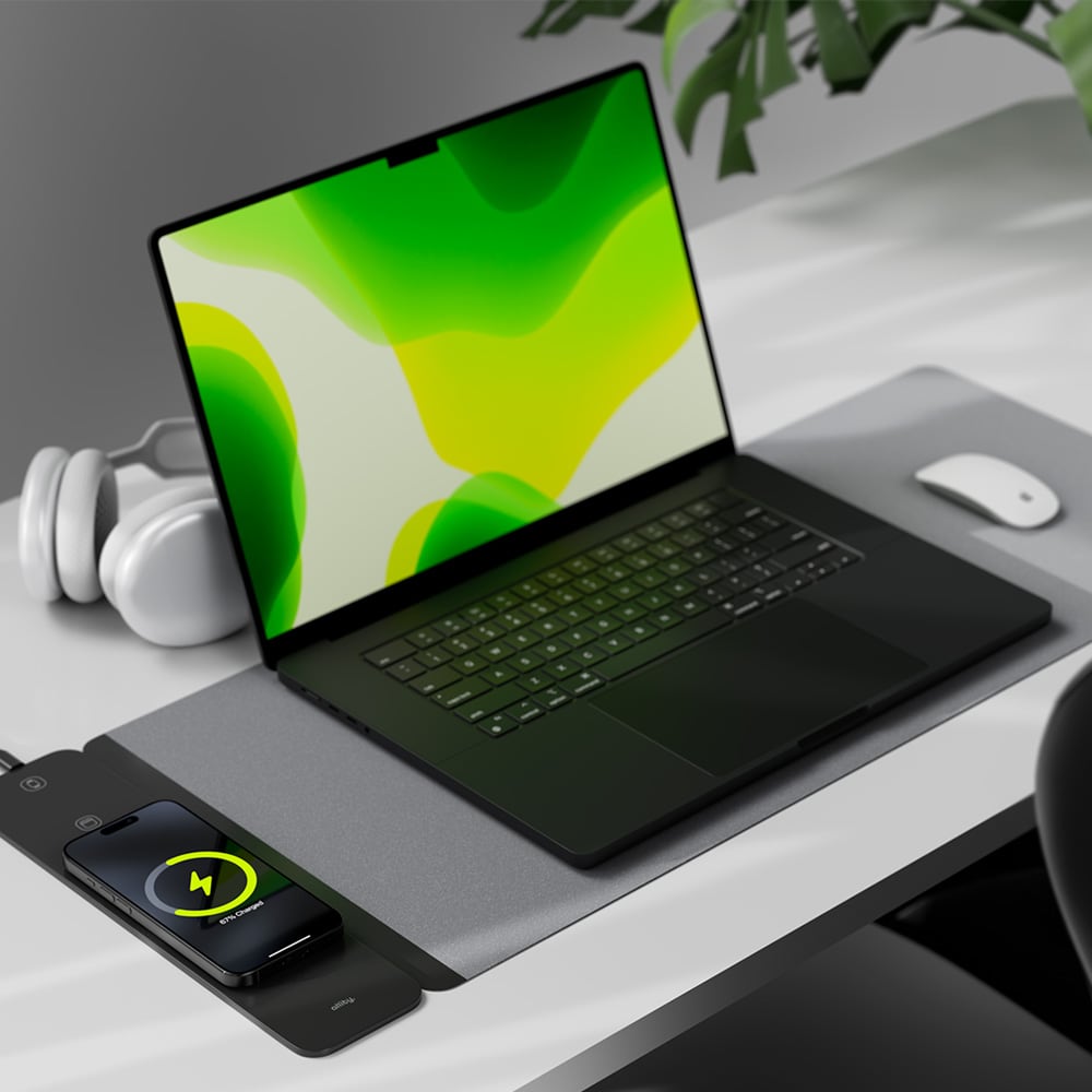 Allity matte for bærbar PC med MagSafe 3-i-1 trådløs lading