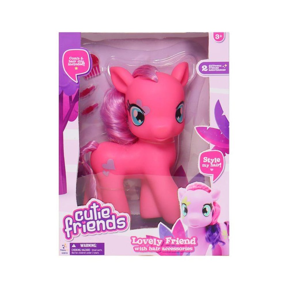 Lovely Friend pony 20 cm - søt lekehest med hårtilbehør