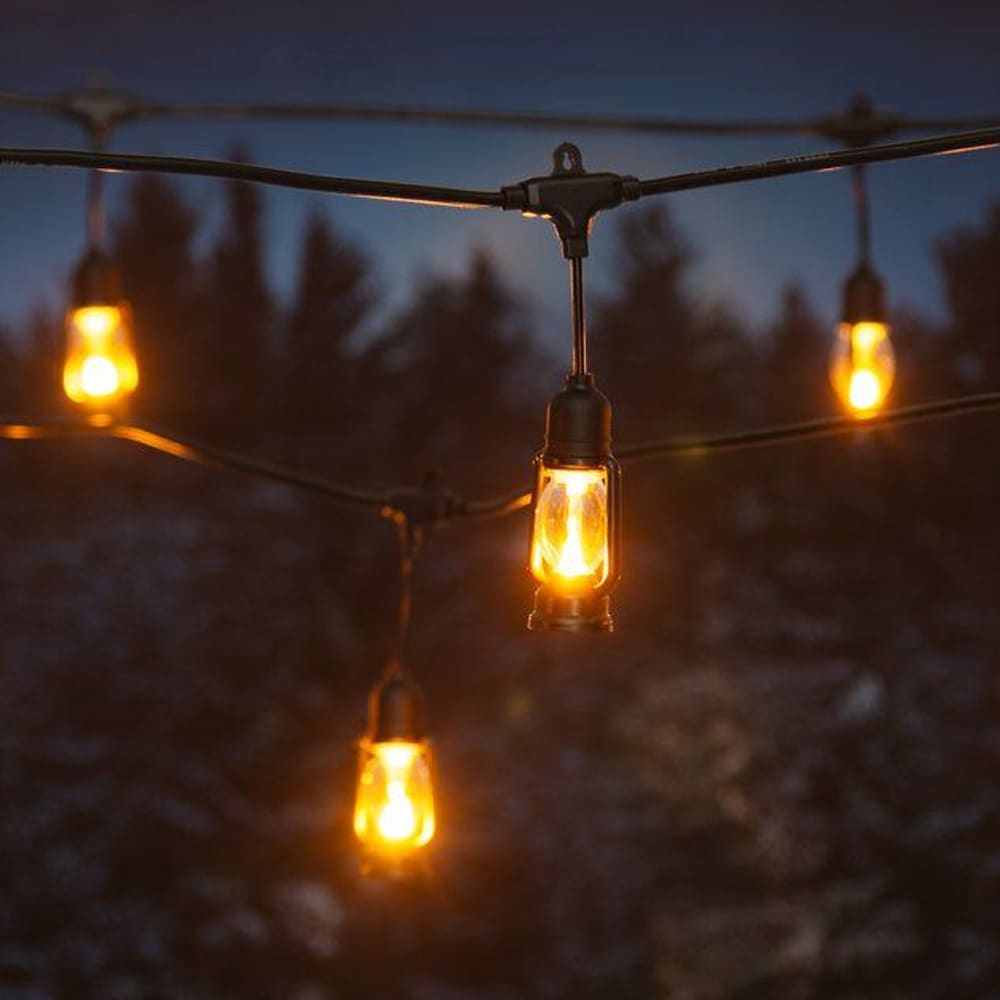 Lyskjede med 10 LED-lykter – for innendørs og utendørs bruk