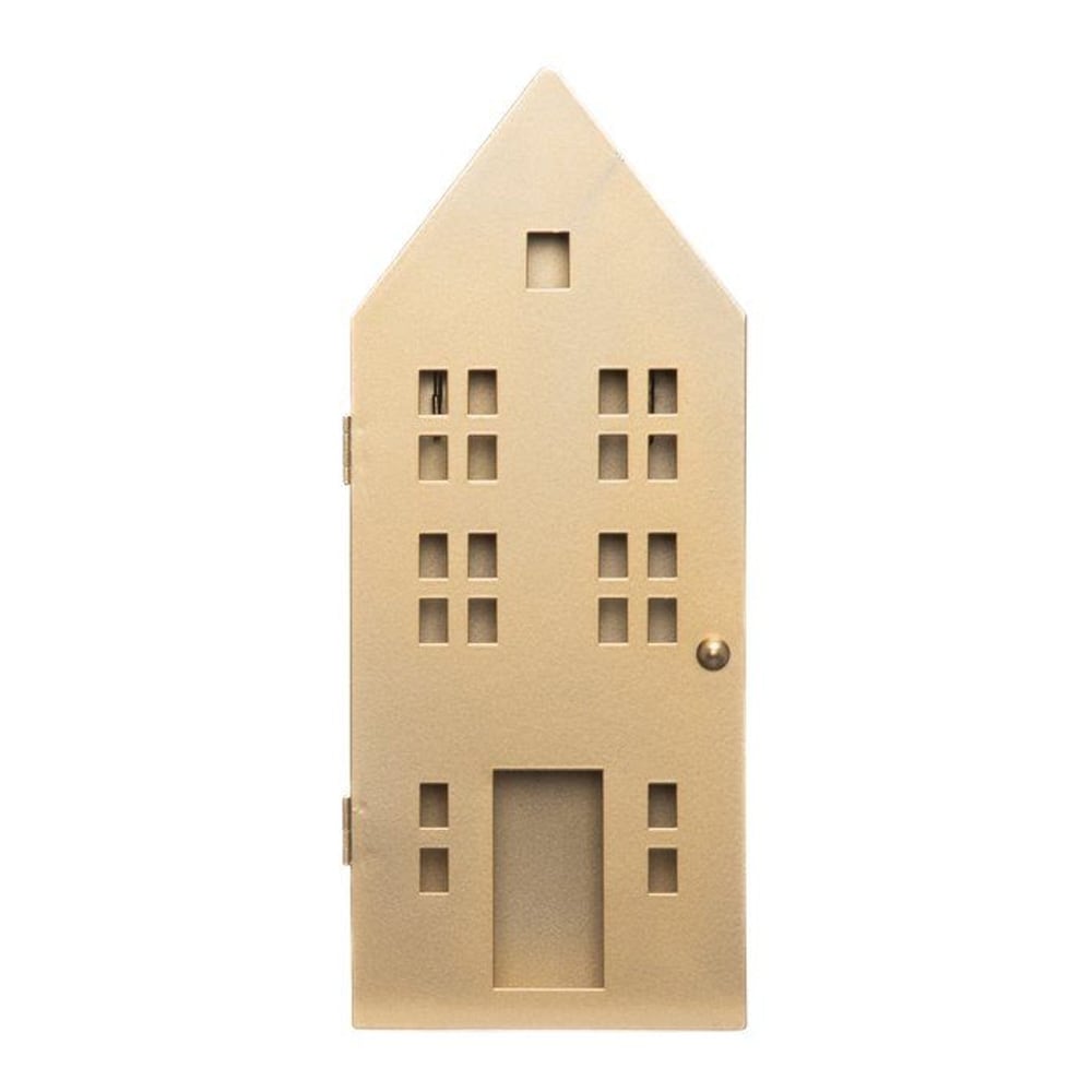 Nøkkelskap med 6 kroker - Gull