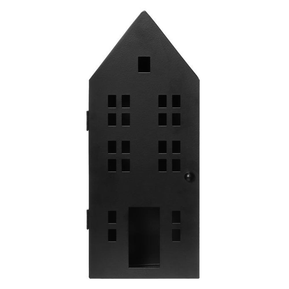 Nøkkelskap med 6 kroker - Svart