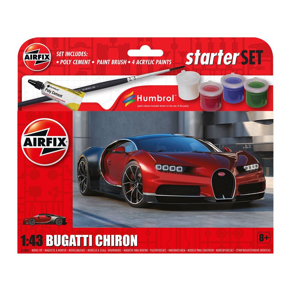 Airfix 1:43 Startsett - Bugatti Chiron