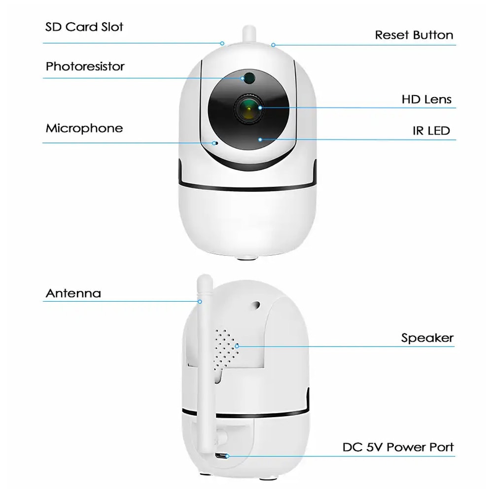 Denver Smart IP-kamera TUYA-kompatibelt