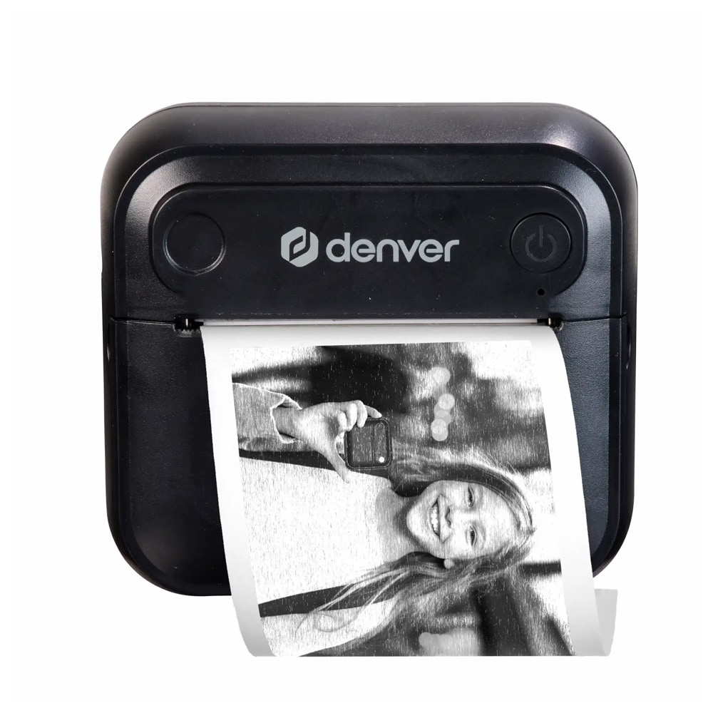 Denver Bærbar etikettskriver med Bluetooth - Svart