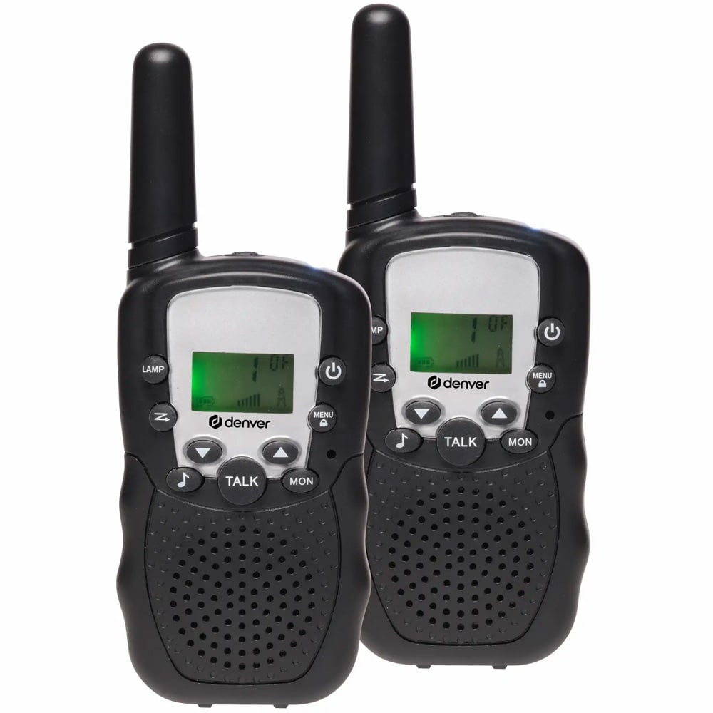 Denver Walkie-Talkie-sett - Svart