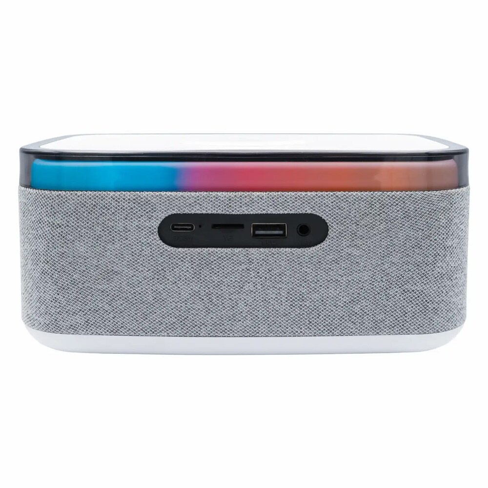 Denver Klokkeradio med Bluetooth og trådløs lading - Grå