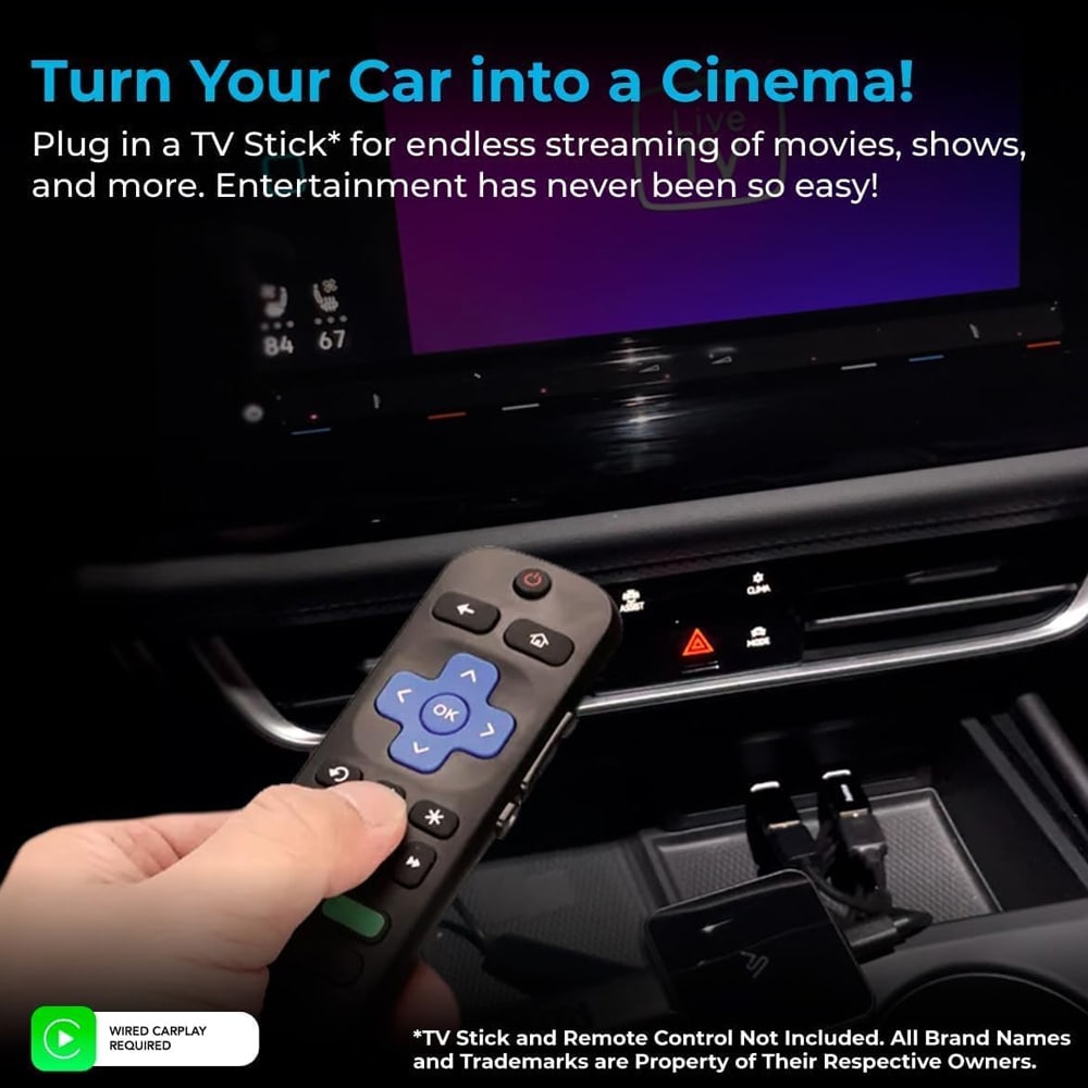 AutoSky trådløs CarPlay- og Android Auto-adapter