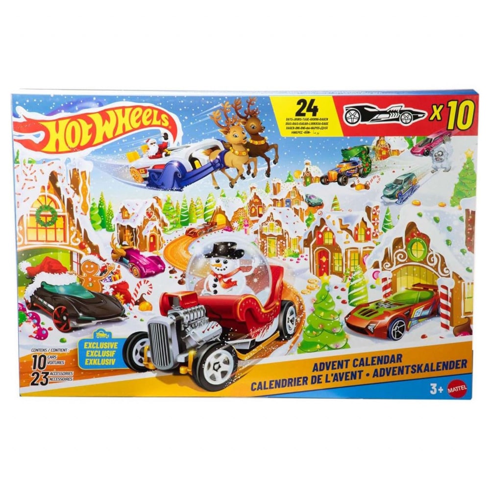 Hot Wheels Adventskalender 2025 - 24 dager med fartsfylte overraskelser