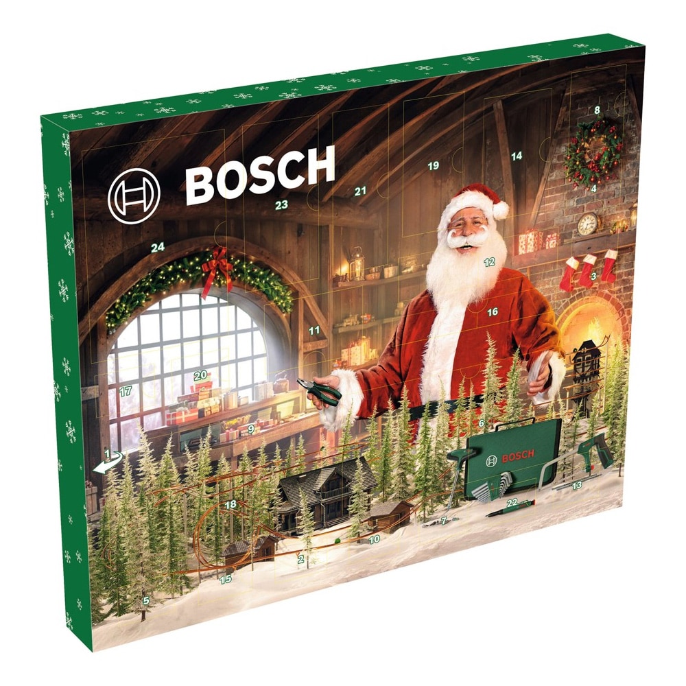 Bosch adventskalender 2025 - verktøykalender med håndverktøy