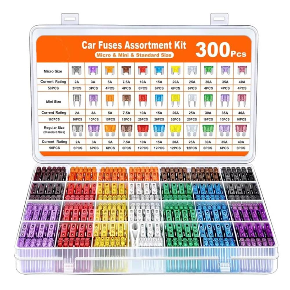 Boks med bilsikringer - 300 stk