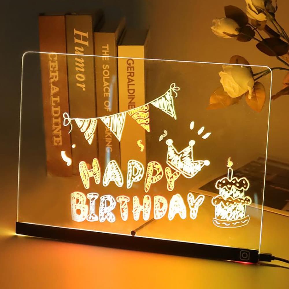 Oppslagstavle med RGB-belysning 30x20 cm