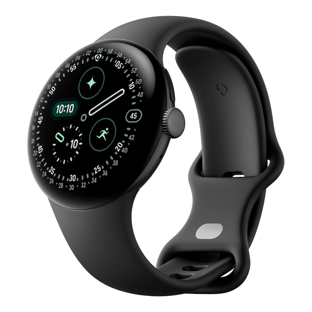 Google Pixel Watch 4 45mm - Svart obsidian