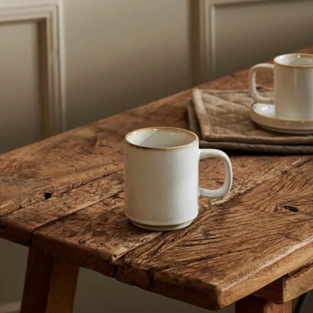 Mineral Marble keramisk krus 200 ml - Hvit