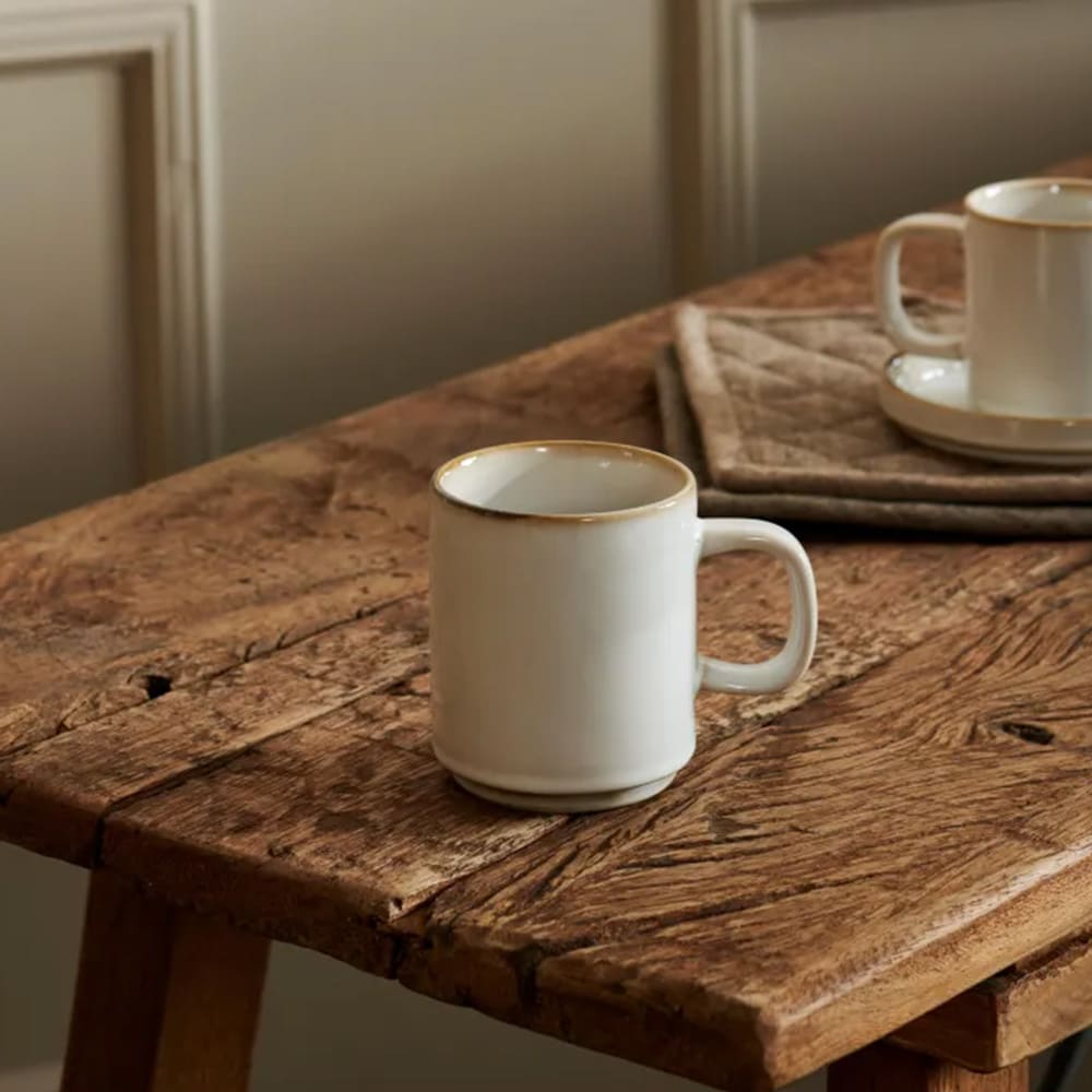 Mineral Marble keramisk krus 300 ml - Hvit